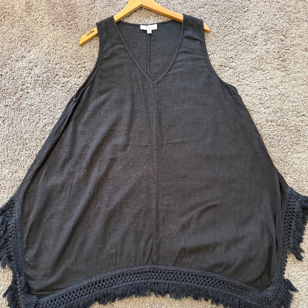 Umgee Black Flowy Tunic Top – Relaxed Fit, Casual Chic